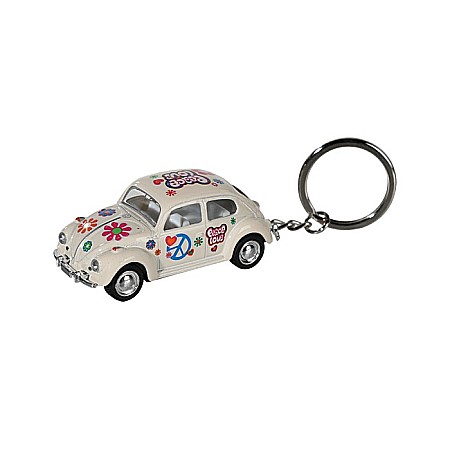 BLU BRELOC CHEI 6.5CM VW BEETLE 1967 - FLOWER POWER 56/0097 [4]