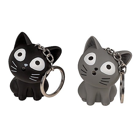 BLU BRELOC CHEI PISICA 5CM CU LED SI SUNET 57/9655 [5]