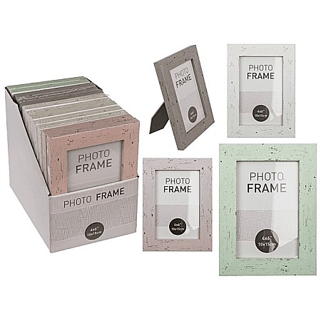 BLU RAMA FOTO PLASTIC 10*15CM IMITATIE LEMN PASTEL 94/2570 [0]