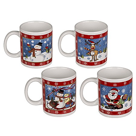 idei de Cadouri Craciun - BLU CANA CERAMICA 330ML CU MOTIVE DE CRACIUN DIVERSE MODELE 946204