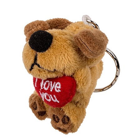 BLU BRELOC METALIC JUCARII PLUSH 6CM I LOVE YOU DIVERSE MODELE 63/0096 [1]