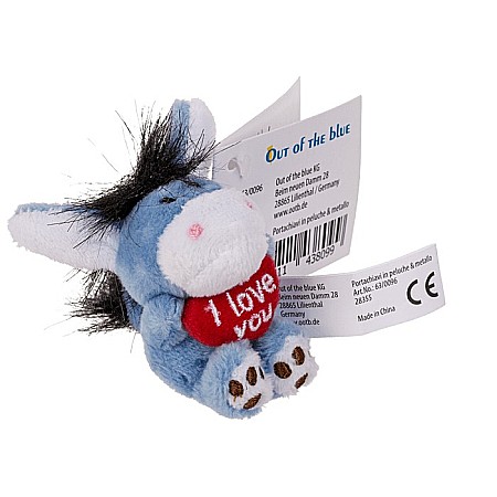 BLU BRELOC METALIC JUCARII PLUSH 6CM I LOVE YOU DIVERSE MODELE 63/0096 [7]