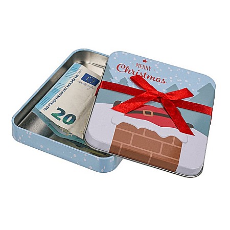 BLU CUTIUTA CADOU METAL 12*9CM MERRY CHRISTMAS 62/0847 [5]