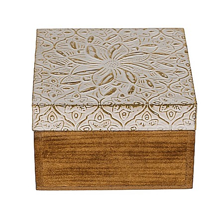 BLU CUTIE DE BIJUTERII DIN LEMN 2/SET 10*10CM -7.5*7.5CM DECOR AURIU 230172 [1]