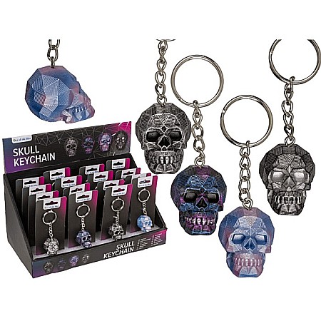 INSTRUMENTE SCRIS DE LUX SI CADOURI - BLU BRELOC METALIC 4*4CM CRANIU 78/5777