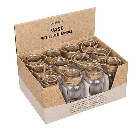 BLU VAZA DE STICLA CU MANER IUTA 5.5*10.5 CM 144358 [5]