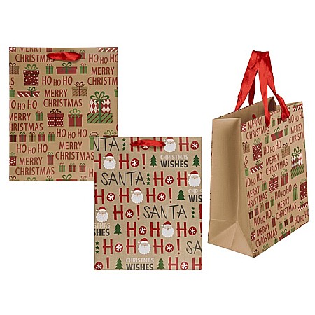 HOBBY - BLU SACOSA CADOU 26*10*32CM CRACIUN HO HO HO 960195