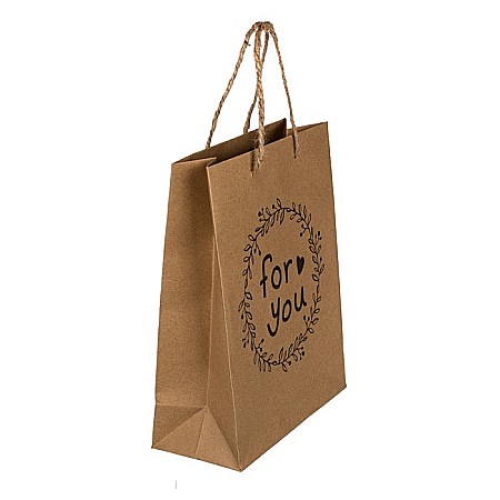 AMBALAJE SI SACOSE CADOURI - BLU SACOSA CADOU 18*8*23CM KRAFT LOVE ,FOR YOU, SURPRISE,CONGRATS 180764