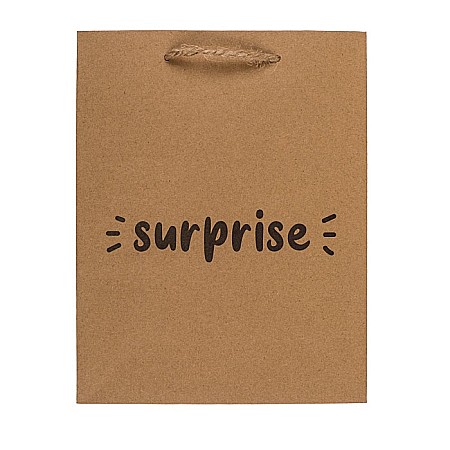 BLU SACOSA CADOU 18*8*23CM KRAFT LOVE ,FOR YOU, SURPRISE,CONGRATS 180764 [1]