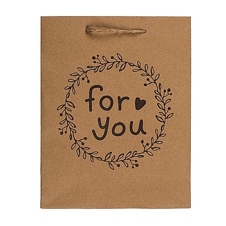 BLU SACOSA CADOU 18*8*23CM KRAFT LOVE ,FOR YOU, SURPRISE,CONGRATS 180764 [3]