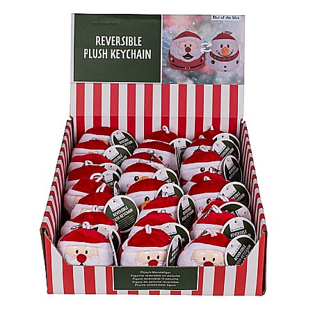 BLU BRELOC CHEI DIN PLUSH 9CM REVERSIBIL MOS CRACIUN/OM DE ZAPADA 99/6700 [1]