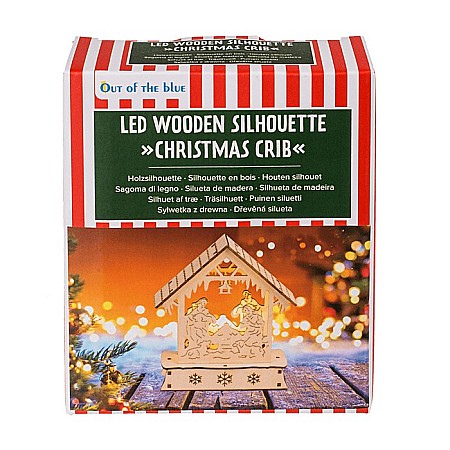 BLU DECORATIUNE LUMINOASA 3D LEMN 12*14CM NASTEREA DOMNULUI 939126 [1]