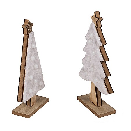 BLU DECORATIUNE LUMINOASA 3D LEMN 10*25CM POM DE CRACIUN 939128 [3]