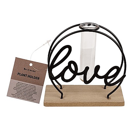 BLU SUPORT METALIC PT PLANTE PE BAZA DE LEMN LOVE 144396 [4]