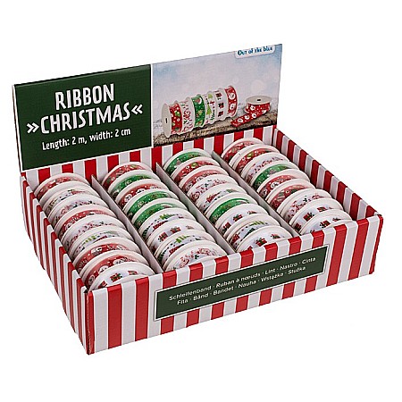 BLU BANDA DECORATIVA POLIESTER 2CM*2M MOTIVE CRACIUN 160091 [2]