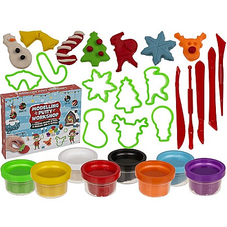 Seturi creative Christmas - BLU SET CREATIV MODELAJ CRACIUN 21 PIESE 160017