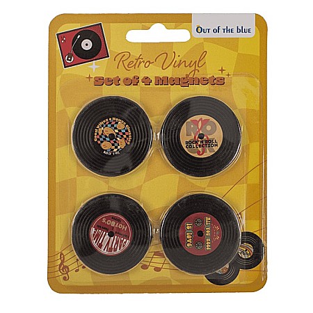 BLU MAGNET FRIGIDER VINIL RETRO 4.2*4.2CM 4/SET 33/5973 [1]