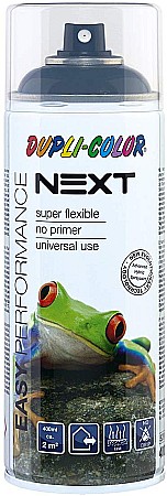 Culori Acrilice Spray - TEM VOPSEA SPRAY DUPLI-COLOR NEXT 400ML 383812/RAL9005 DEEP BLACK GLOSSY