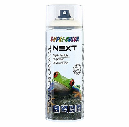 Culori Acrilice Spray - TEM VOPSEA SPRAY DUPLI-COLOR NEXT 400ML, PURE WHITE GLOSSY 383814/RAL9010
