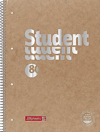 Caiete scolare - BR CAIET A4 80F SPIRA SI PERFORATII PREMIUM PATRATELE 6782870