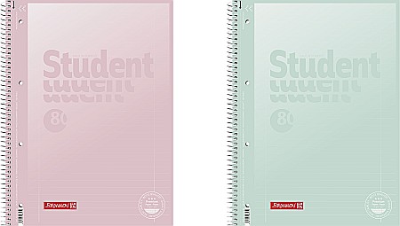 Caiete scolare - BR CAIET A4 80F SPIRA SI PERFORATII PASTEL LINII 6732796
