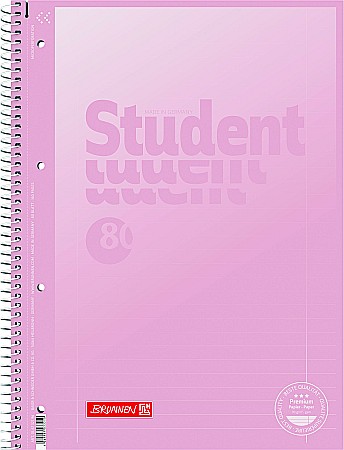 BR CAIET A4 80F SPIRA SI PERFORATII PASTEL LINII 6732796 [1]