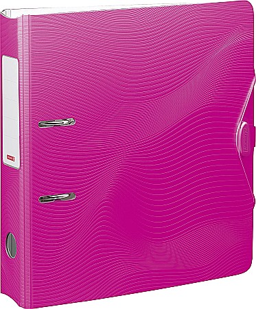 ORGANIZARE SI ARHIVARE - BR BIBLIORAFT A4 7CM PP WAVE COLOR CODE ROZ 2043726