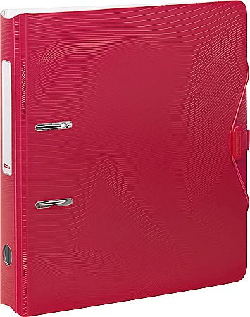 ORGANIZARE SI ARHIVARE - BR BIBLIORAFT A4 5CM PP WAVE COLOR CODE ROSU 2043523