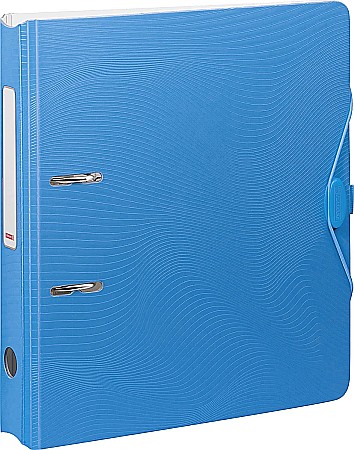 ORGANIZARE SI ARHIVARE - BR BIBLIORAFT A4 5CM PP WAVE COLOR CODE ALBASTRU AZUR 2043533