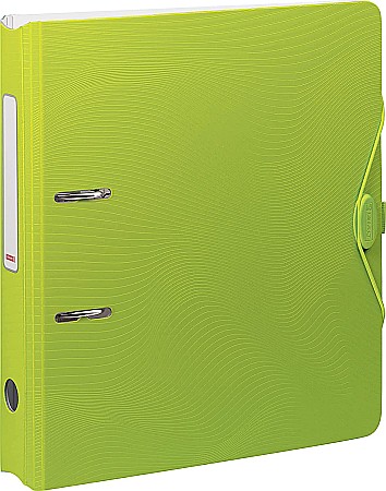 ORGANIZARE SI ARHIVARE - BR BIBLIORAFT A4 5CM PP WAVE COLOR CODE VERDE KIWI 2043552