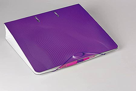 BR BIBLIORAFT A4 5CM PP WAVE COLOR CODE VIOLET 2043560 [4]