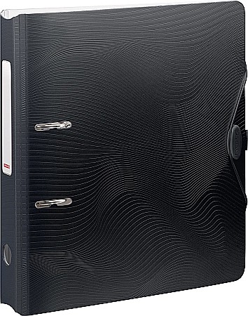 Bibliorafturi - BR BIBLIORAFT A4 5CM PP WAVE COLOR CODE ONIX 2043590