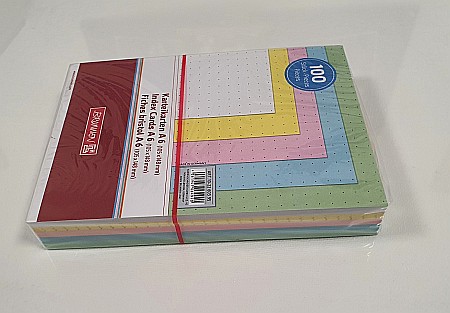 BR INDEX CARD A6 100/SET  CULORI ASORTATE DOTS 2260395 [3]