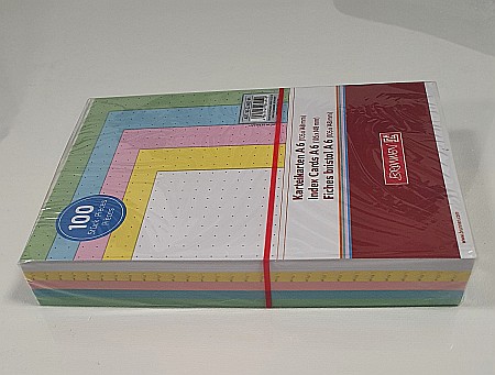 BR INDEX CARD A6 100/SET  CULORI ASORTATE DOTS 2260395 [4]