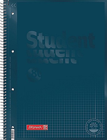 Caiete Elegante - BR CAIET A4 80F SPIRA SI PERFORATII ALBASTRU DENIM COLOR CODE PATRATELE 67928139