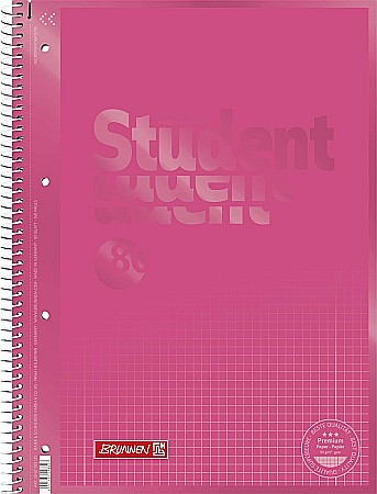 Caiete scolare - BR CAIET A4 80F SPIRA SI PERFORATII ROSU TULIP PATRATELE 67928125