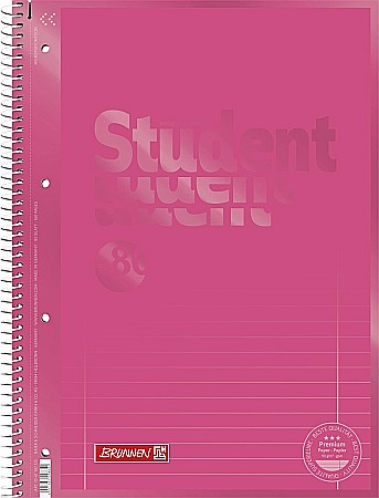 Caiete Elegante - BR CAIET A4 80F SPIRA SI PERFORATII ROSU TULIP LINII 67927125