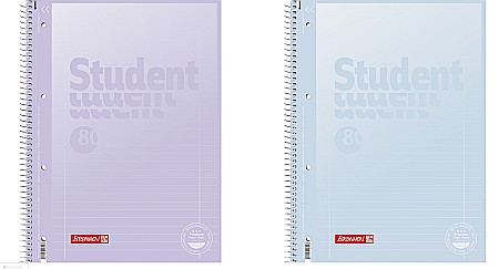 Caiete scolare - BR CAIET A4 80F SPIRA SI PERFORATII PASTEL II LINII 6732794