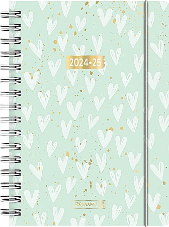 BR AGENDA SCOLARA SPIRA A5 DATATA ZILNIC 2024-2025 CU ELASTIC HEARTS 72055025 [0]