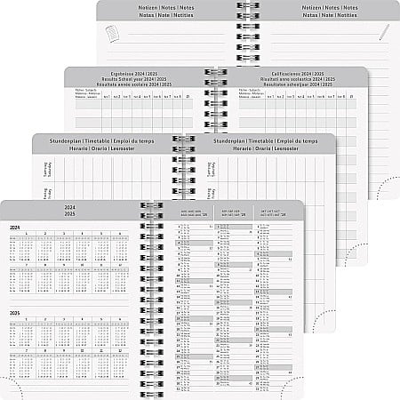 BR AGENDA SCOLARA SPIRA A6 DATATA ZILNIC 2024-2025 CU ELASTIC MOON FLOWER 71775025 [4]