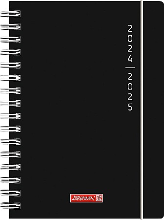 BR AGENDA SCOLARA SPIRA A5 PP DATATA ZILNIC 2024-2025 CU ELASTIC PLAIN BLACK 72055125 [0]