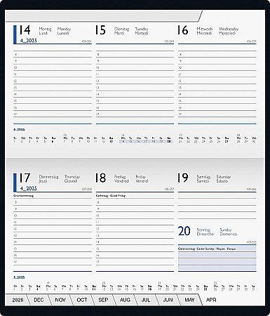 BR AGENDA DATATA SAPTAMANAL BRUNNEN 9*15CM 2025 NEGRU 75528905 [1]