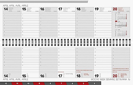 BR PLANNER BRUNNEN SAPTAMANAL 2025 32.6*10.2CM SPIRA MARO 77702705 [1]