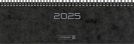 BR PLANNER BRUNNEN SAPTAMANAL 2025 32.6*10.2CM SPIRA NEGRU 77702905 [0]