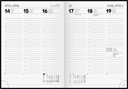 BR AGENDA DATATA SAPTAMANAL BRUNNEN A5 2025 COPERTA SOFT NEAGRA 79611905 [1]