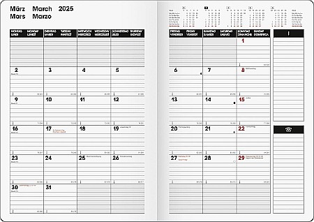 BR AGENDA DATATA LUNAR SLIMLINE B5 2025 BALADEK NEGRU 73933905 [1]