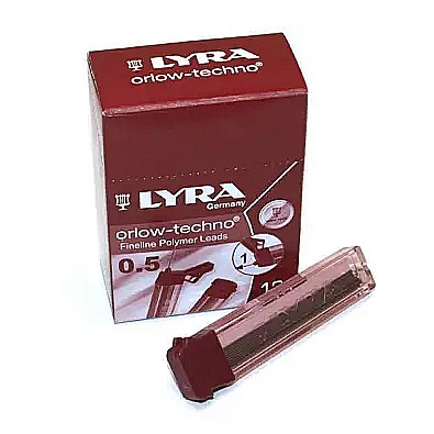 FIL MINA CREION LYRA ORLOW-TECHNO 0.5MM 2B 12/SET POLYMER 5001102 [1]