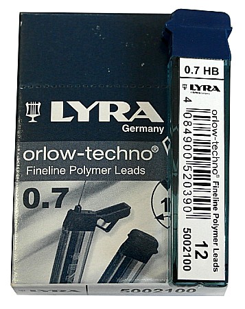 Mine creion mecanic - FIL MINA CREION LYRA ORLOW-TECHNO 0.7MM HB 12/SET POLYMER 5002100