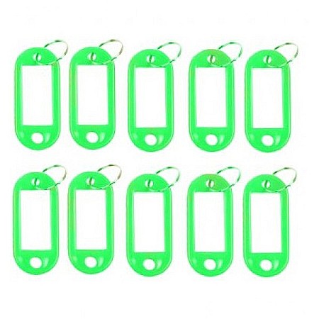 MIJLOACE DE PREZENTARE - ND ETICHETE CHEI CASA PLASTIC VERDE 10/SET CSA0049VE