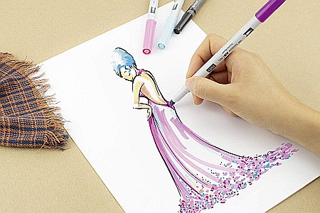 CON MARKER ACUARELA 2 CAPETE TOMBOW PRO ALCOOL pale yellow ABTP-062 [3]